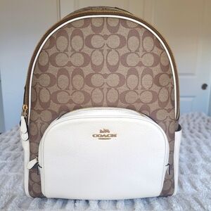 Signature Coach Large Backpack in Canvas